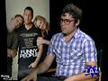 Aziz Ansari, Aubrey Plaza, and Jason Schwartzman with Matt Zaller for FUNNY PEOPLE movie talk. from Matt Zaller